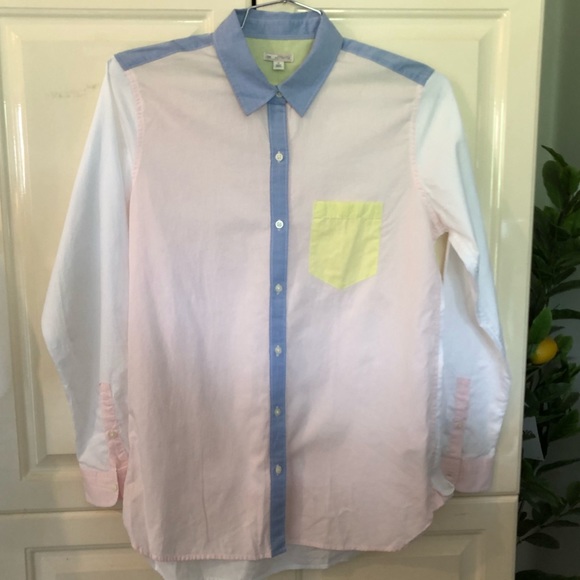 Gap Multi Coloured Long Sleeve Shirt Size Medium - Picture 5 of 5